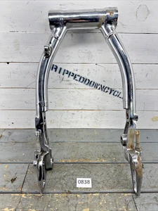 Cabezal de pala Harley Panhead cromado brazo oscilante redondo Duo Glide Electra Glide - Imagen 1 de 23