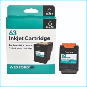 Wexford 63 Inkjet Cartridge Black – Replaces HP 63 – New Sealed - Picture 1 of 14