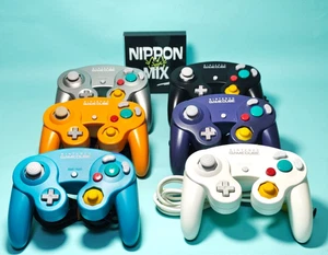 Official Nintendo GameCube Controller DOL-003 Wired - Black, Indigo, Orange etc. - Picture 1 of 15