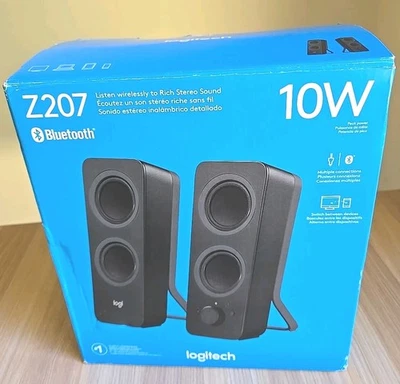 Logitech Z207 2.0 Multi Device Stereo Speaker (Black) - Image 1 of 4