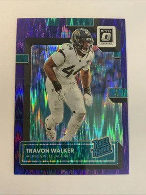 2022 Panini Donruss Optic - Rated Rookie Travon Walker #225 Purple Shock... - Image 1 of 2
