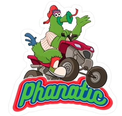 Philadelphia Phillies Sticker Phanatic MLB Baseball  Die Cut Laminated - Image 1 of 2