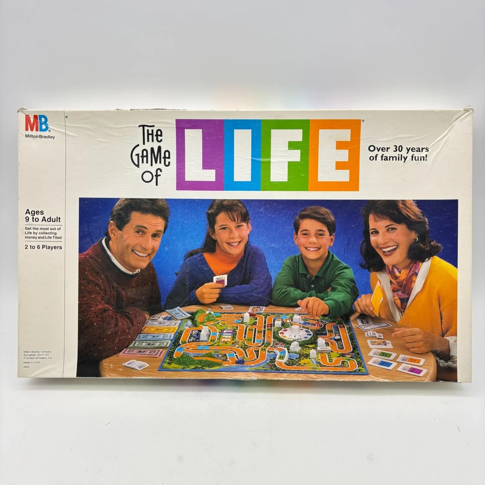VINTAGE The Game of Life 1991 Milton Bradley COMPLETE Classic Family Kids - Image 1 of 4