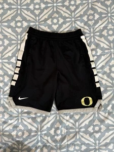 Nike Black Dri-FIT Shorts with white accents and Oregon O - Picture 1 of 3