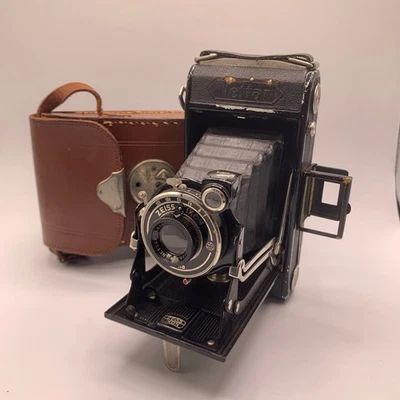 Cámara plegable Zeiss Ikon Nettar 515/2 6x9 con obturador Telma y estuche 1937-41 Foto 1 de 4