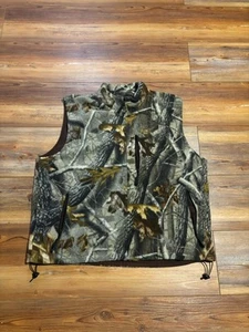 Vintage Real Tree Camo Fleece Vest Size XL - Picture 1 of 5