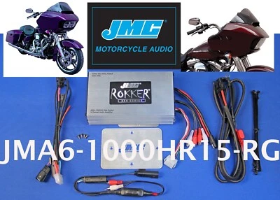 J&M ROKKER 1000w 4-CH Amp Kit 15-23 HD RoadGlide/Ultra - JMA6-1000HR15-RG — 第 1/4 张图片