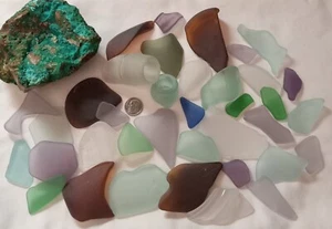 Original 1880er American Southwest GHOST TOWN GLAS ~ 1 Pfund Lot ~ WUNDERSCHÖNE FARBEN! - Bild 1 von 6