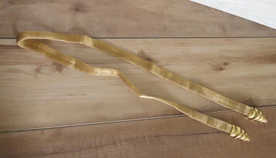 Cinturón de serpiente dorado de malla Robert Lee Morris de colección DKCo Donna Karan años 80 LEER Foto 1 de 4