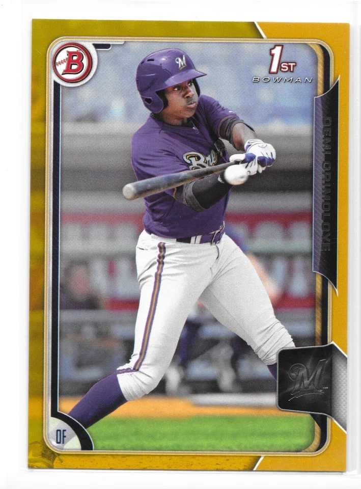 2015 Bowman RC Demi Orimoloye #5 Gold Paper Parallel #41/50 - Image 1 of 1