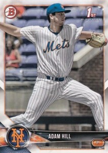 Lot of (10) 2018 Bowman Draft ADAM HILL 1st Rookie Card #BD-154 Mets