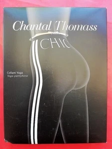 CHANTAL THOMASS COLLANT OPAQUE MODELE YOGA CHIC 80 DEN TAILLE 2 NOIR /BLANC - Picture 1 of 3