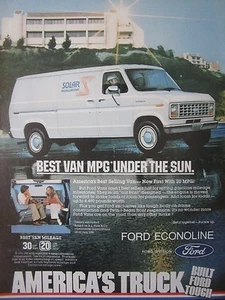 11/1982 PUB FORD ECONOLINE VAN ORIGINAL AD - Picture 1 of 1