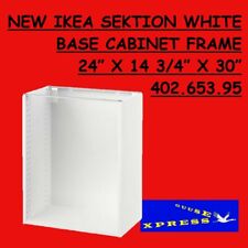 IKEA SEKTION WHITE BASE CABINET FRAME 24” X 14 3/4” X 30” 402.653.95 NEW