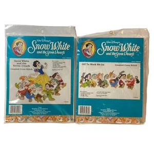 Disney Blancanieves Siete Enanos 35020 Off To Work 35020 Kit de Punto de Cruz Contado - Imagen 1 de 14