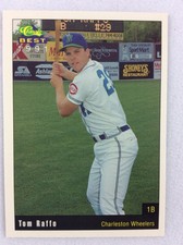 1991 Charleston Wheelers-Classic BEST Baseball Card-Tom Raffo
