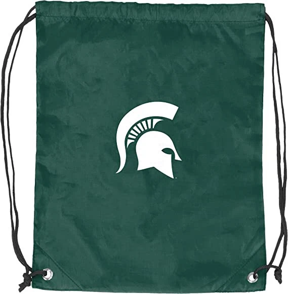 NUEVO Michigan State Spartans Logo Cuerda Mochila Bolso Escuela Deportes Spartans Will Foto 1 de 1