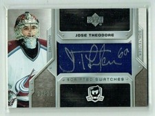 06-07 UD Upper Deck The Cup Scripted Swatches  Jose Theodore  /25  Patch  Auto