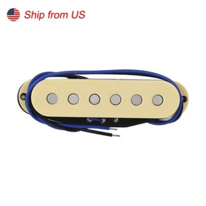 Guitarra FLEOR Alnico 5 Pastilla Bobina Única Puente Crema Medio para Guitarra Estilo ST - Imagen 1 de 6