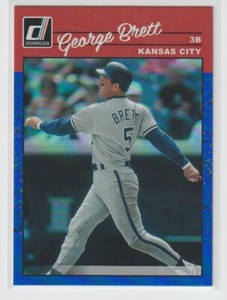 GEORGE BRETT 2023 DONRUSS RETRO 1990 BLUE HOLO.