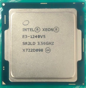 Intel Xeon E3-1240 V5 Processor (3.50GHz, LGA 1151, Quad-Core) SR2LD 80W - Picture 1 of 2