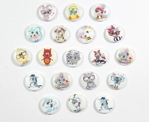 Wooden Buttons 2 Hole Children's Printed - Unique Prints 15mm, 20mm & 25mm - Picture 1 of 29