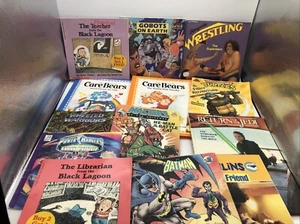 Vintage Book Lot Of 13 80s & 90s He-man Batman Ninja Turtles Return Of The Jedi - Picture 1 of 12
