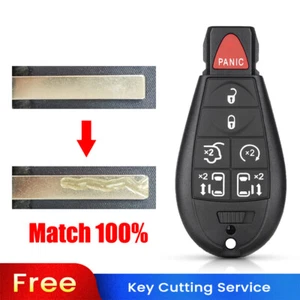 BLADE CUT by PHOTO) Remote Key Shell For Dodge 2019 Grand Caravan remote Key Fob - Imagen 1 de 6