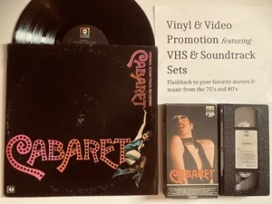 Cabaret 1972 Movie VHS & Sound Track Vinyl LP Liza Minnelli - Picture 1 of 4