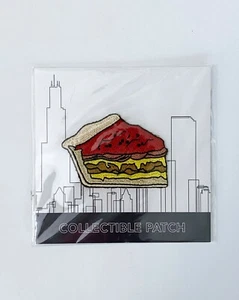 Parche de colección diseño de pizza de Chicago, bolsas adhesivas, teléfono, computadora portátil, ropa - Imagen 1 de 4
