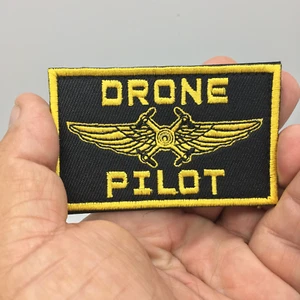 DRONE PILOT Embroidered Tactical Hook and Loo Morale Patch Border Patrol Securit - Picture 1 of 1