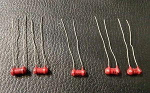 5 x Resistenze Red DogBone 27P KN 33P KN 20P MN Osso di cane vintage nuove/vecchie scorte - Foto 1 di 4