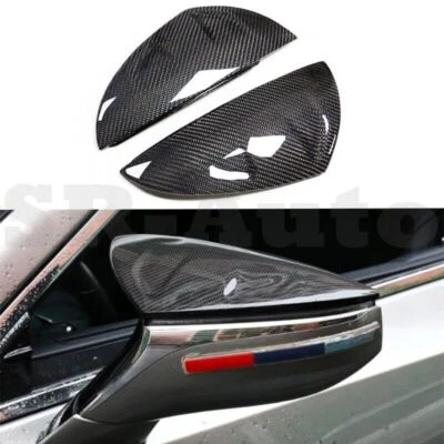 Cubierta de espejo retrovisor lateral de fibra de carbono real para Lexus ES300H200 LS500H350 18-21 Foto 1 de 4