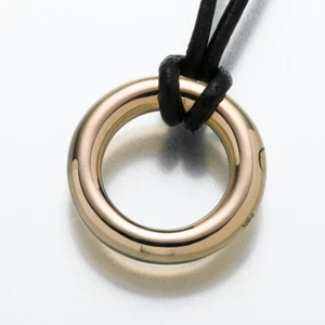 Gold Vermeil Ewigkeit Gedenk Schmuck Anhänger Beerdigung Einäscherung Urne - Bild 1 von 2