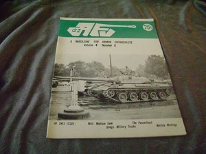 1-August 1973, Vol. 4, #6 Armor Fighting Vehicles Magazine 18 pages. - Bild 1 von 3