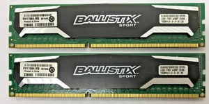 Crucial Ballistix Sport 8GB (2x4GB) DDR3 BLS4G3D1609DS1S00.16FER2 1600MHz #R2609 - Bild 1 von 2