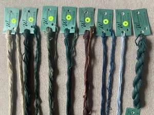 Lot Of  8 Watercolors By Caron Threads ~ Mixed Floss New and Used - Picture 1 of 8