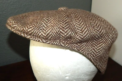 Gorra KANGOL Lana Espiga 504 Hiedra Plana Marrón CAO1474 Hombre Talla Grande Foto 1 de 4