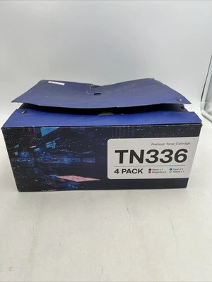 Cartucho de tóner premium 4PK tinta TN336 TN-336 negro magenta cian amarillo Foto 1 de 4