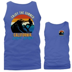 Enjoy The Summer California Surf Surfing Tank Top - Picture 1 of 11