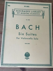 Bach Six Cello Suites Schirmer’s Edition - Picture 1 of 2