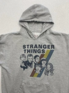 Sudadera con Capucha Strager Things Adulto Grande Gris Pullover - Imagen 1 de 10