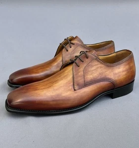 MAGNANNI Men’s Leather Brown Shoes 11 US Size NEW - Picture 1 of 11
