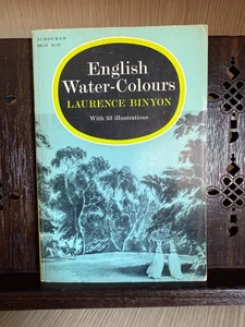 English Water-Colours by Laurence Binyon - 1969 Edition, 33 Illustrations RARE - Picture 1 of 10
