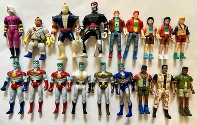 RARE Lot of 18 Different 1991 Captain Planet Planeteers Figures Linka Vintage - Image 1 of 4