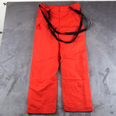 Pantalones de nieve rojos vintage de esquí de snowboard Patagonia de la década de 2000 talla 34x31 con tirantes Foto 1 de 4