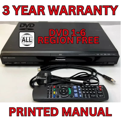 Panasonic DMR-EX77 Freeview DVD Recorder with 160GB HDD HDMI Remote Multi Region - Image 1 of 4