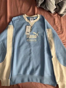 Neu mit Etikett Puma x Kids Super Studios Collab Pullover blau LIMITED EDITION GRÖSSE S - Bild 1 von 2