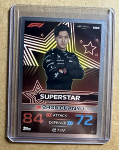 2023 Topps Turbo Attax Superstar Zhou Guanyu Foil #283 - Picture 1 of 1
