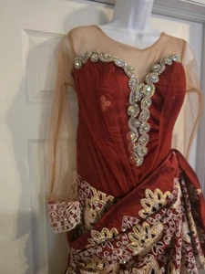Abito da sposa africano per donna/nigeriano abito ospite matrimonio cosplay Halloween  - Foto 1 di 12